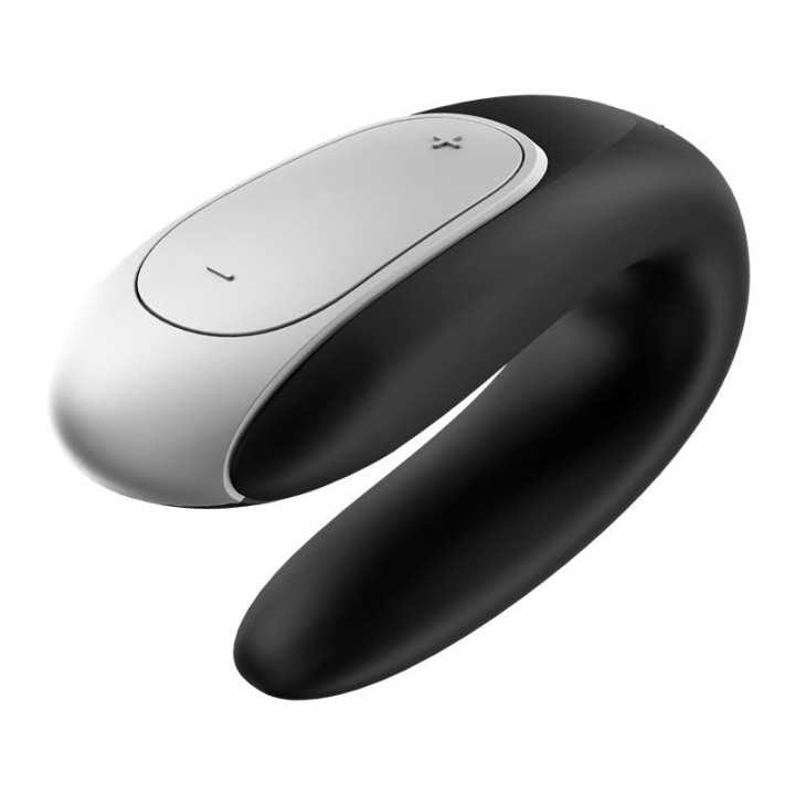 Double Fun Vibrador para Parejas con APP y Control Remoto Negro de Satisfyer | VibraZon