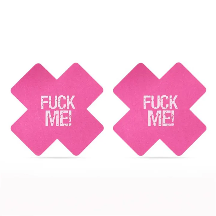 Pack Pezoneras Cruz Negro y Rosa FUCK ME de Lovetoy