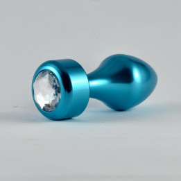 Plug Anal Azul Rosebud con Joya de Lovetoy | VibraZon