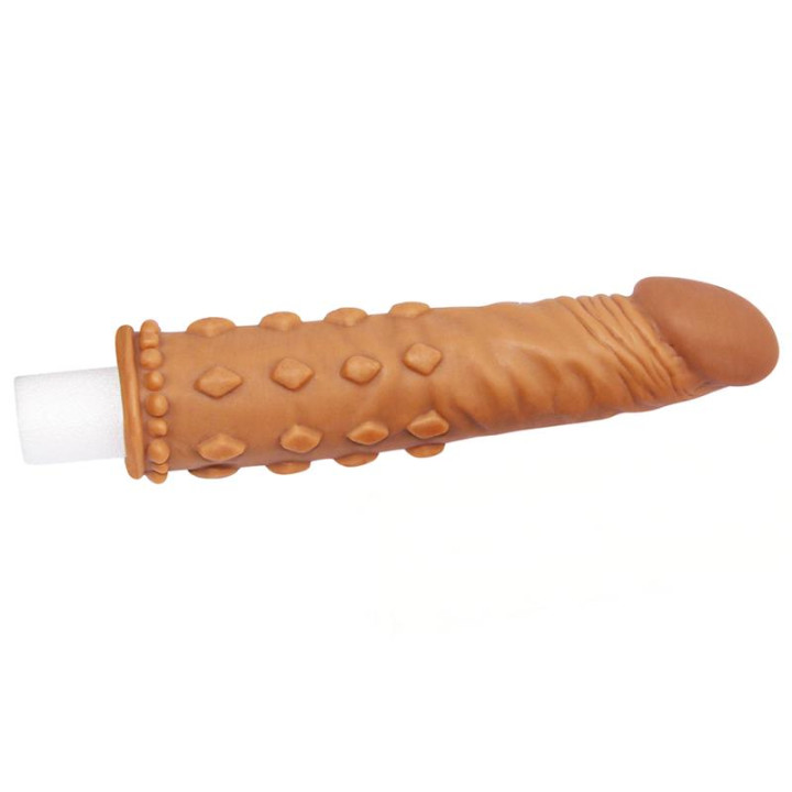 Funda para el Pene Add 2 Pleasure X Tender Marrón de Lovetoy | VibraZon