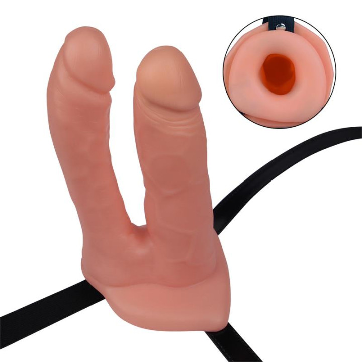 Arnés con Pene Hueco Doble de Lovetoy | VibraZon