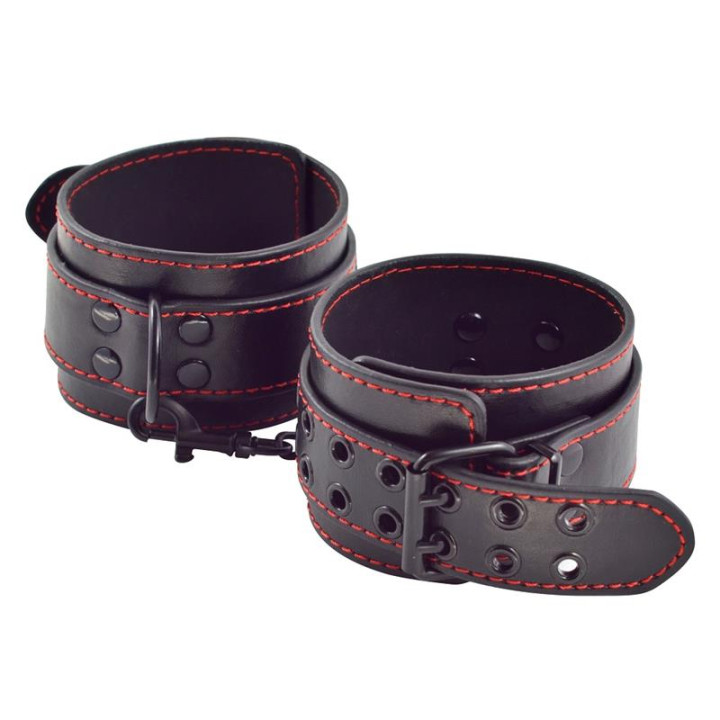 Esposas de Tobillos Bondage Negro de Lovetoy | VibraZon