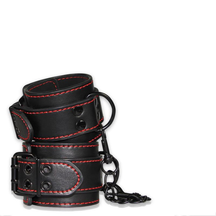 Esposas de Tobillos Bondage Negro de Lovetoy | VibraZon