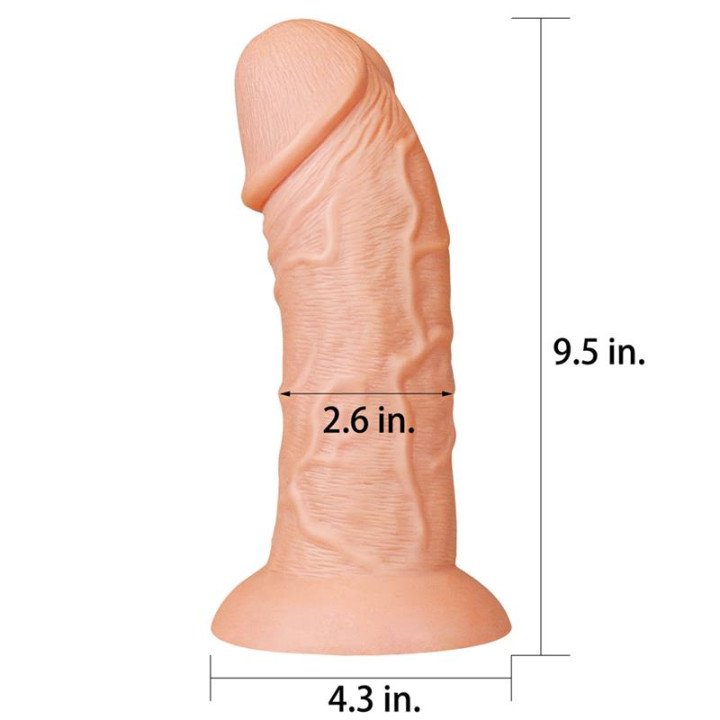 Dildo King 9.5 Natural de Lovetoy | VibraZon