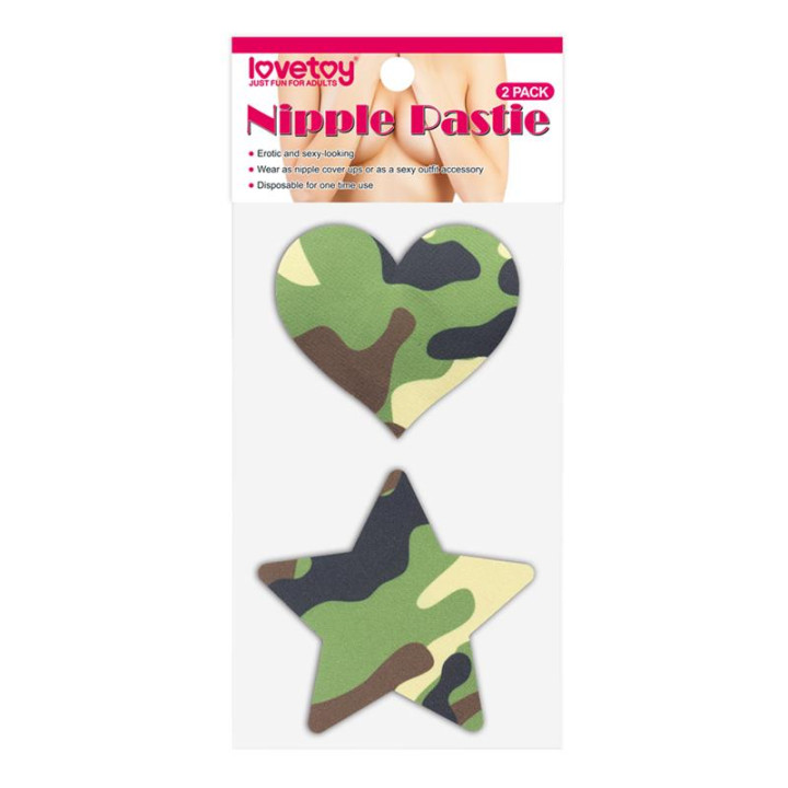Pack Pezoneras Estrella y Corazón Camuflaje de Lovetoy | VibraZon