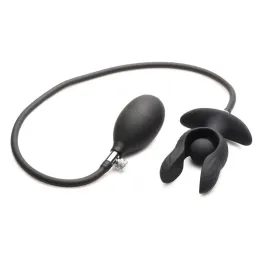 Dark Pearl Plug Anal con Inflado y Vibración con Control Remoto de Master Series