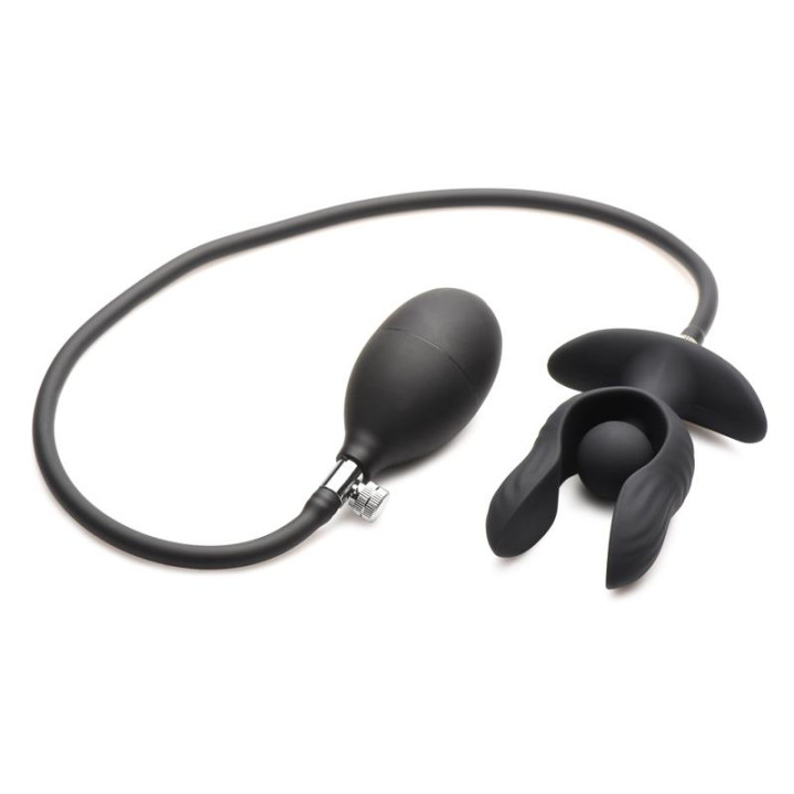 Dark Pearl Plug Anal con Inflado y Vibración con Control Remoto de Master Series | VibraZon