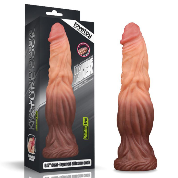 Dildo Nature 9.5 Dual Layer de Lovetoy | VibraZon
