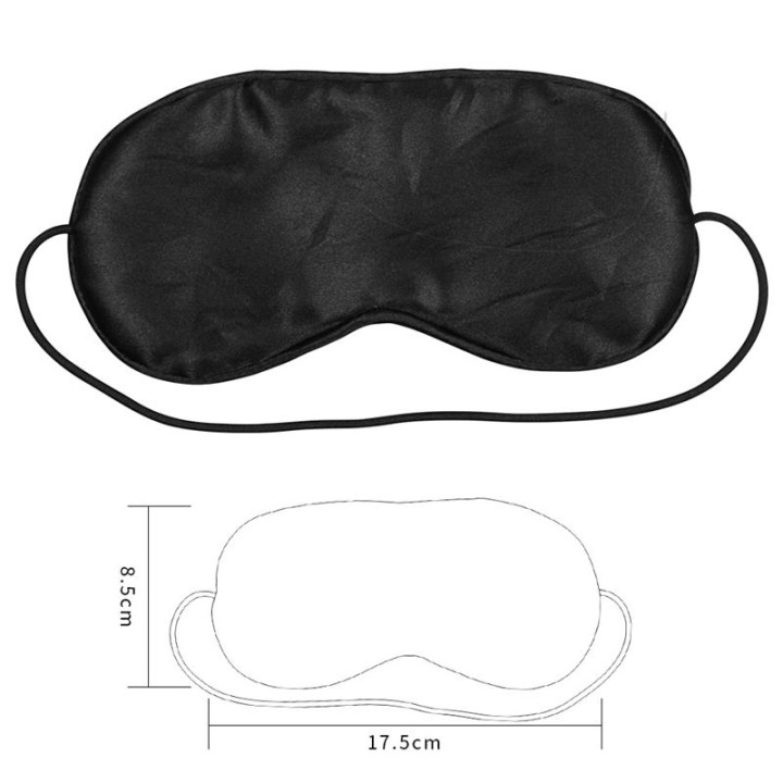 Antifaz Plateado y Negro con Elástico de Lovetoy | VibraZon