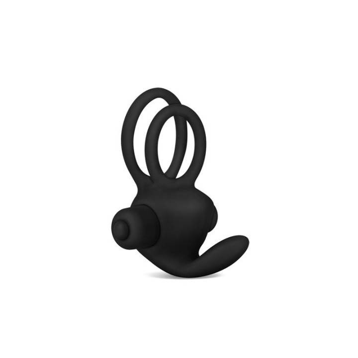 Anillo Vibrador Doble Power Clit Duo Negro de Lovetoy | VibraZon