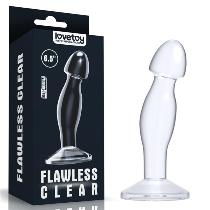 Plug Anal Flawless Clear 6.5 Transparente de Lovetoy | VibraZon