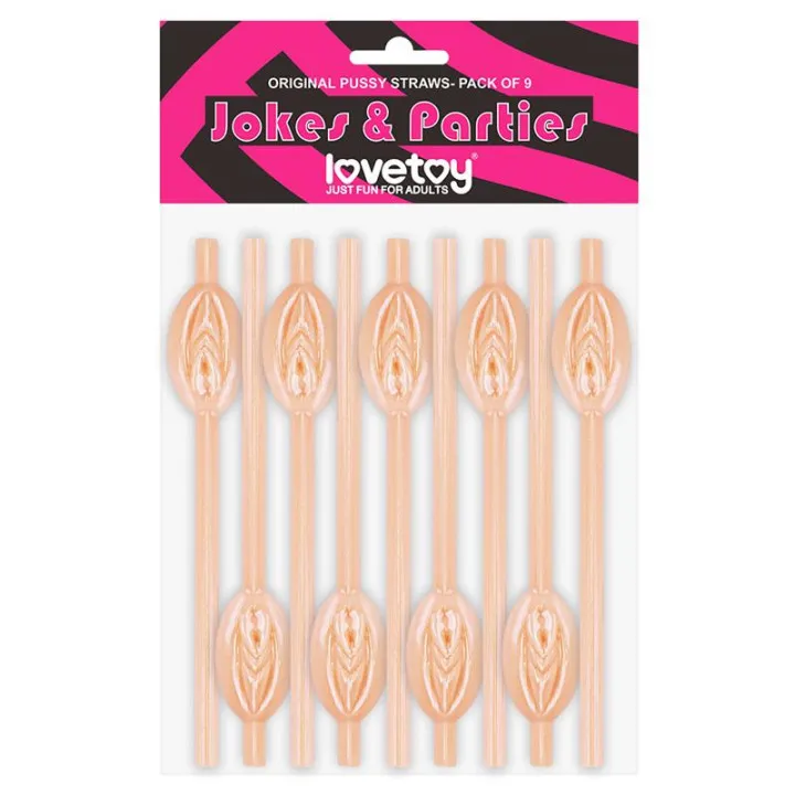 Pajitas de Vagina Pack de 9 de Lovetoy