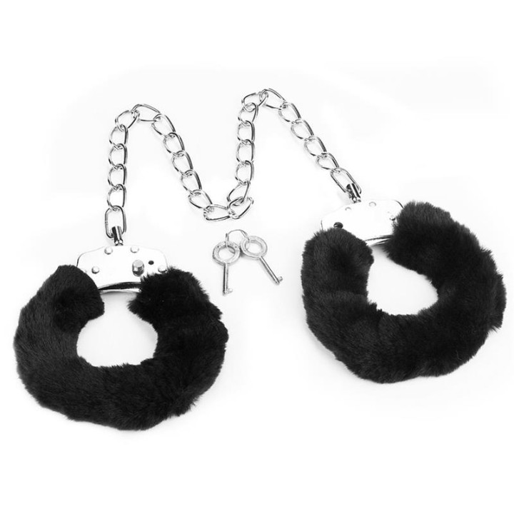 Esposas Tobillos con Pelo Negro de Lovetoy | VibraZon