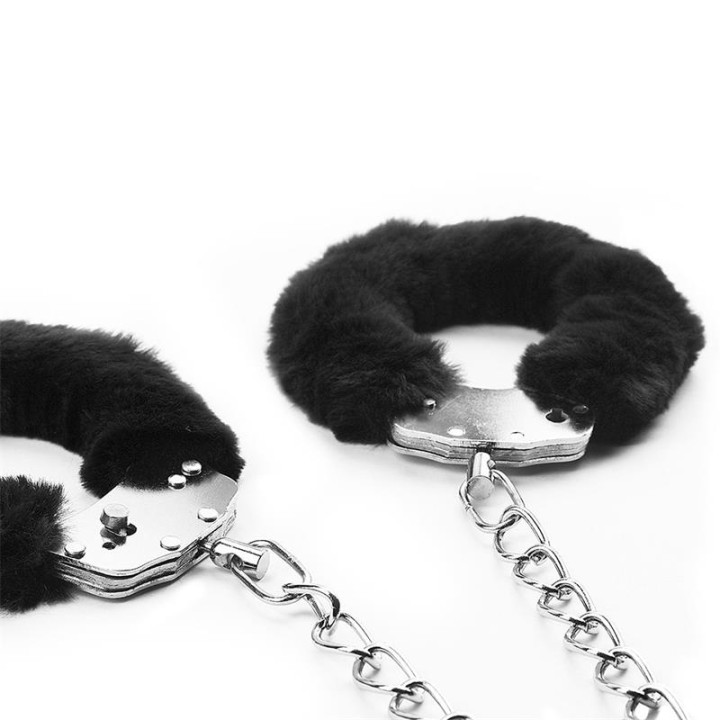 Esposas Tobillos con Pelo Negro de Lovetoy | VibraZon