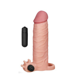 Funda para el Pene con Vibración Add 2 Pleasure X Tender Natural de Lovetoy | VibraZon