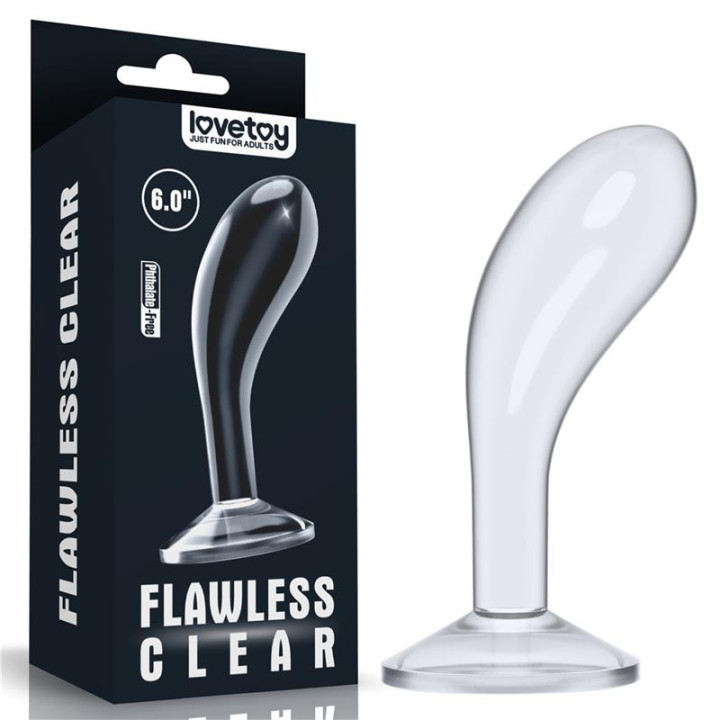 Plug Anal Flawless Clear 6 Transparente de Lovetoy | VibraZon