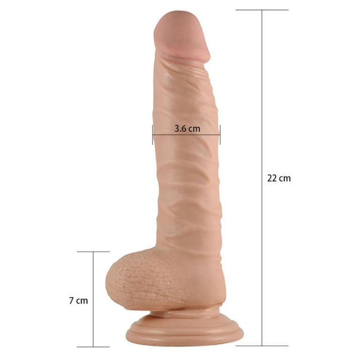 Dildo Real Extreme Realista 8.5 Natural de Lovetoy | VibraZon