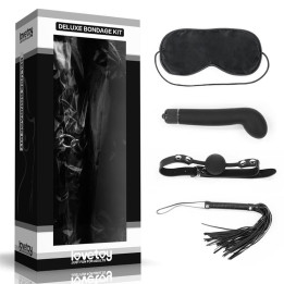 Kit Bondage Deluxe con Vibrador Negro de Lovetoy | VibraZon