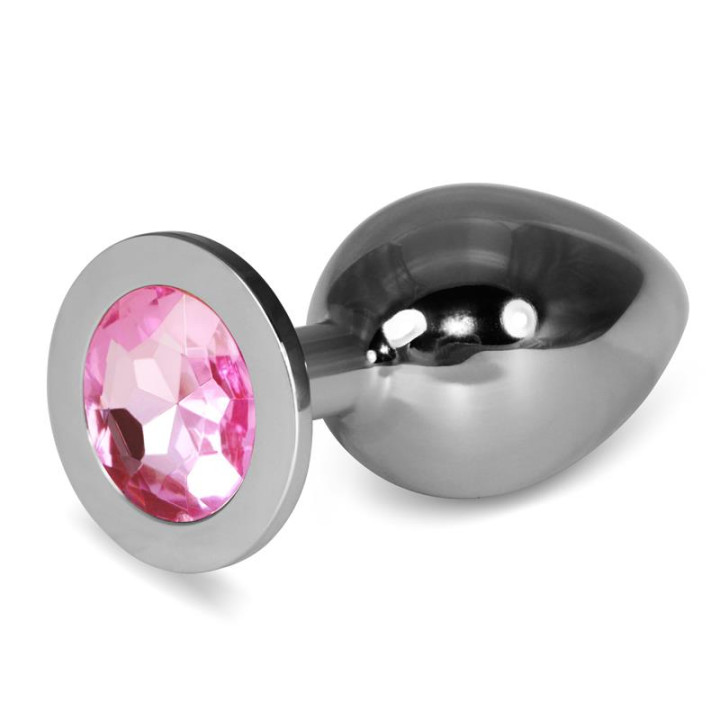 Plug Anal Metal RoseBud Classic con Joya Rosa Talla L de Lovetoy | VibraZon