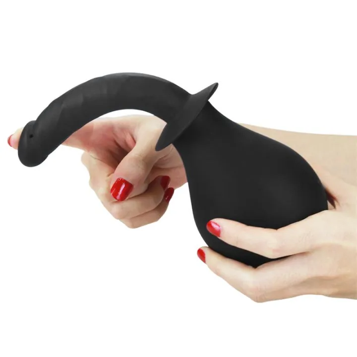 Ducha Anal Deluxe Douche Negro de Lovetoy