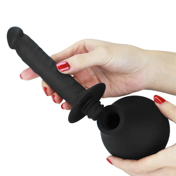 Ducha Anal Deluxe Douche Negro de Lovetoy