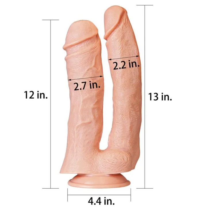 Dildo Doble King 12 Natural de Lovetoy