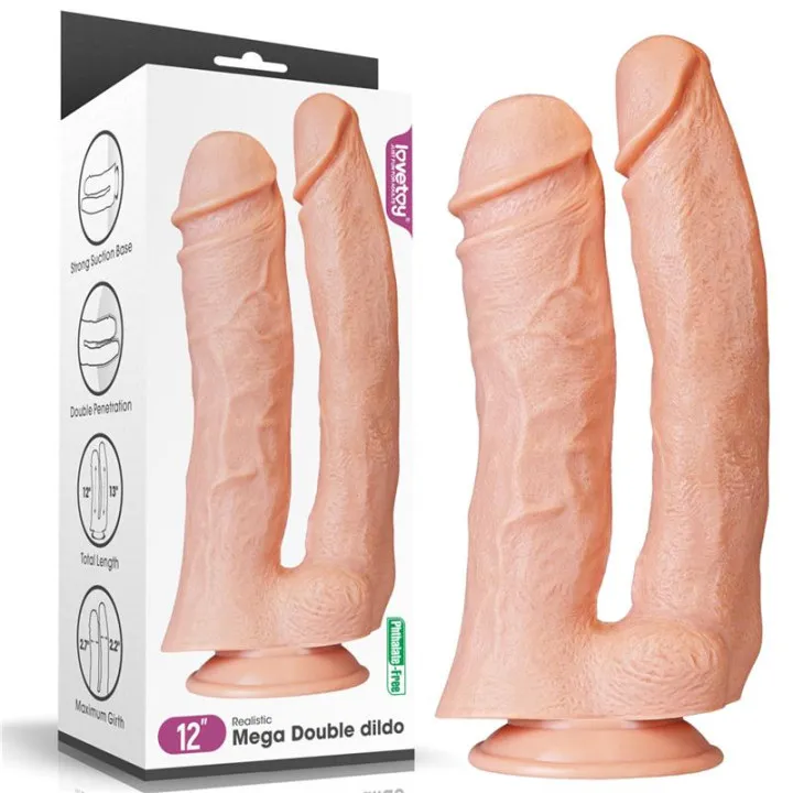 Dildo Doble King 12 Natural de Lovetoy
