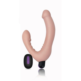 Doble Dildo Strapless Silicona USB de Lovetoy | VibraZon