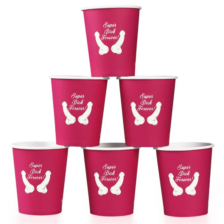 Vasos de Cartón Pack de 6 de Lovetoy | VibraZon