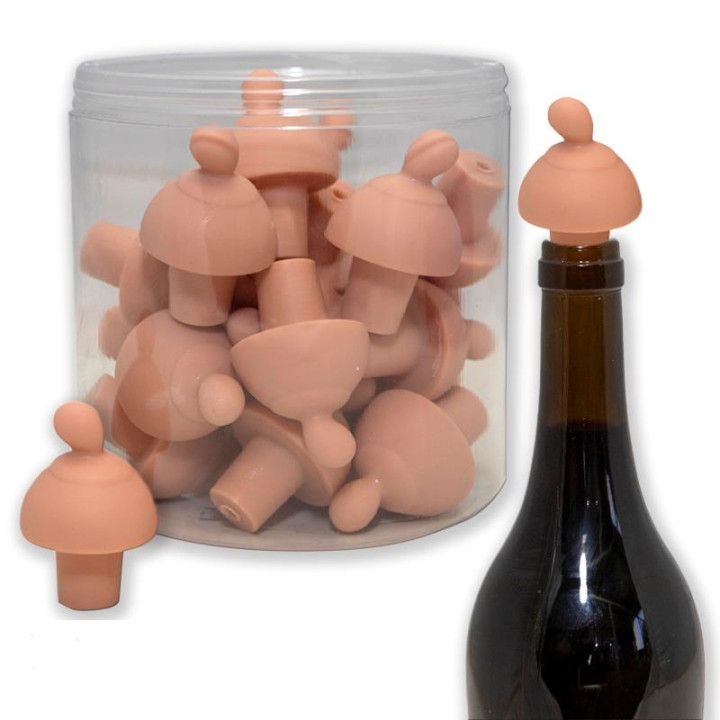 Tapon para Vino Forma de Pecho 1 ud de Diverty Sex | VibraZon