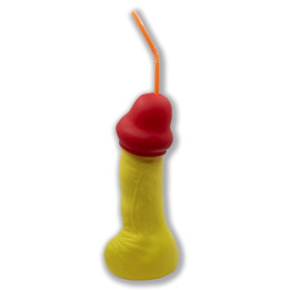 Vaso con Forma de Pene Fluorescente 500 ml de Diverty Sex | VibraZon
