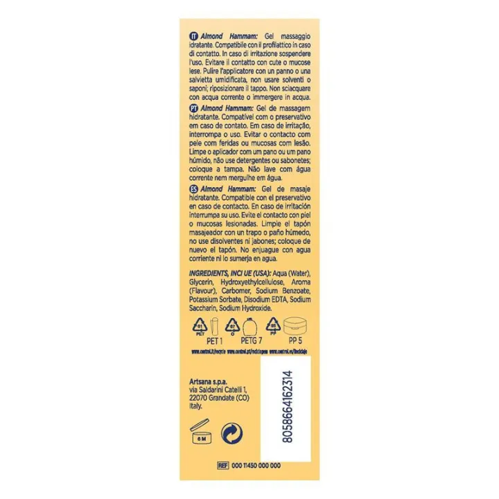 Gel de Masaje Almond Hammam 200 ml de Control