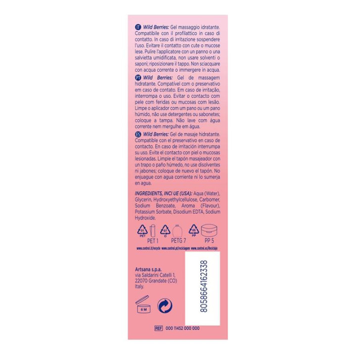 Gel de Masaje Wild Berries 200 ml de Control | VibraZon