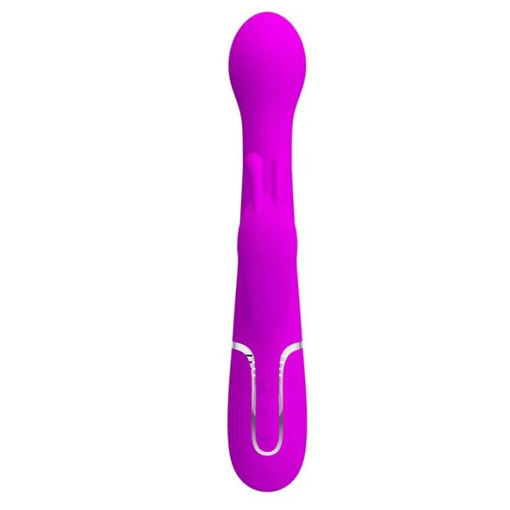 Vibrador con Thrusting y Bolas Rotatorias Dejon Rosa de Prettylove