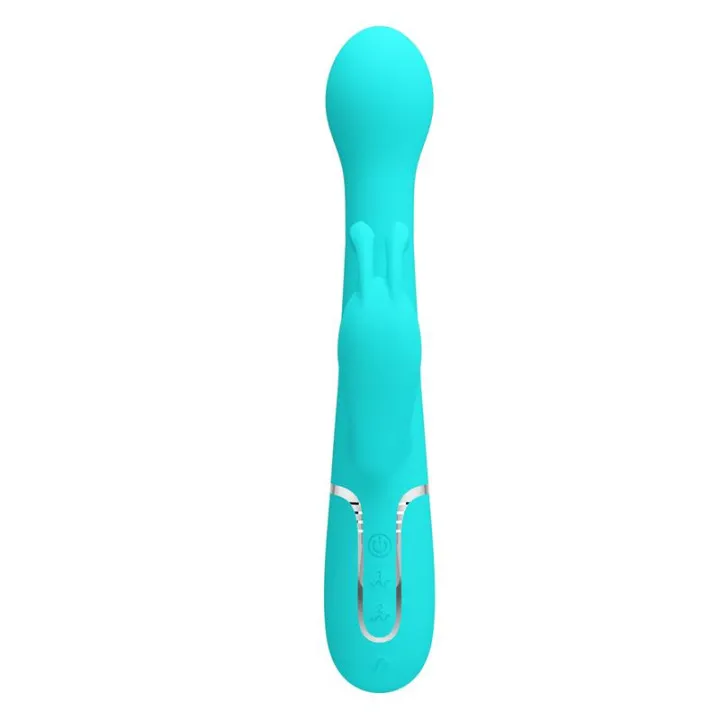 Vibrador con Thrusting y Bolas Rotatorias Dejon Azul de Prettylove