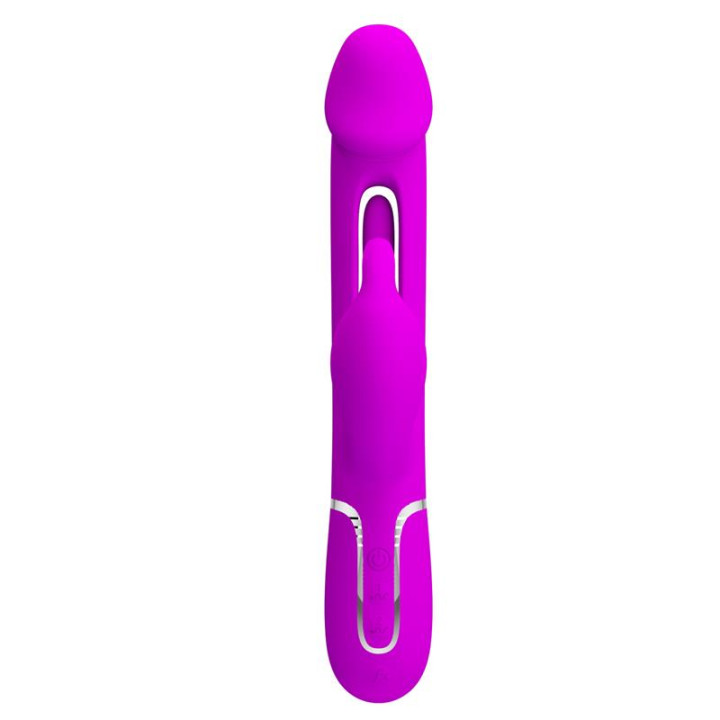 Vibrador con Lengua Kampas Rosa de Prettylove | VibraZon