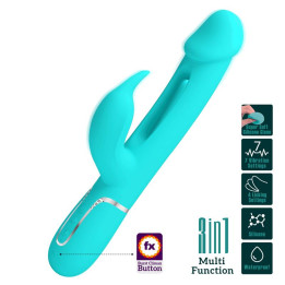 Vibrador con Lengua Kampas Verde de Prettylove | VibraZon