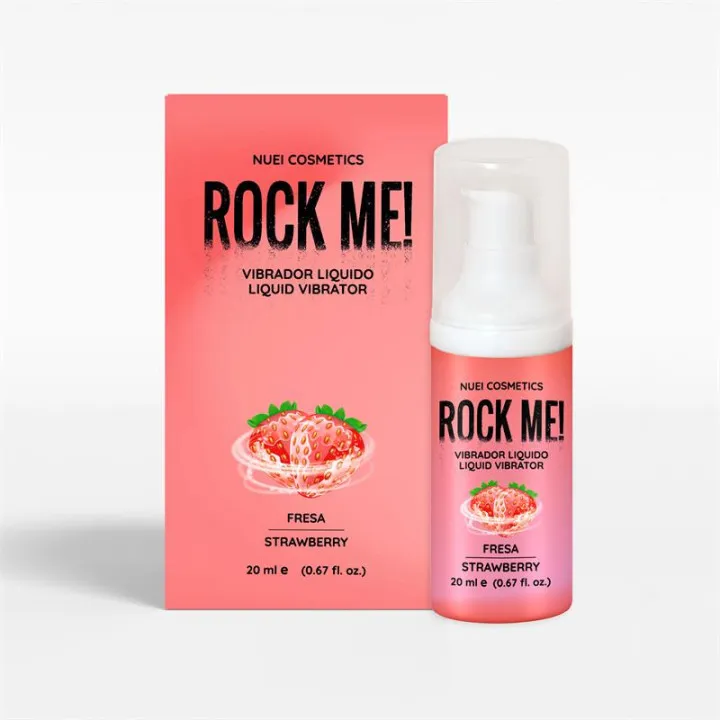 Rock Me! Vibrador Líquido Fresa 20 ml de Nuei Cosmetics
