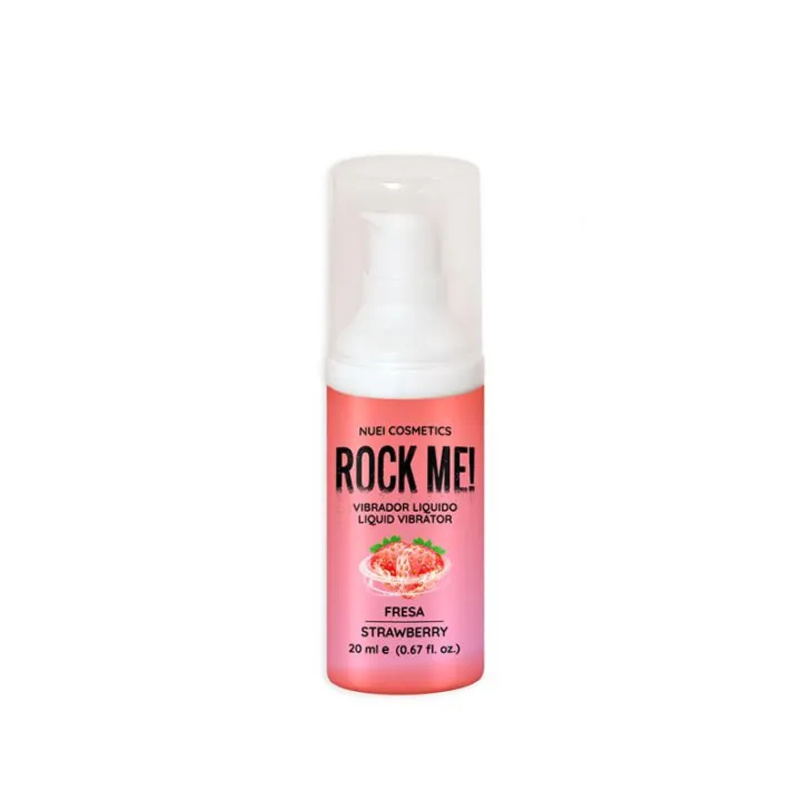 Rock Me! Vibrador Líquido Fresa 20 ml de Nuei Cosmetics