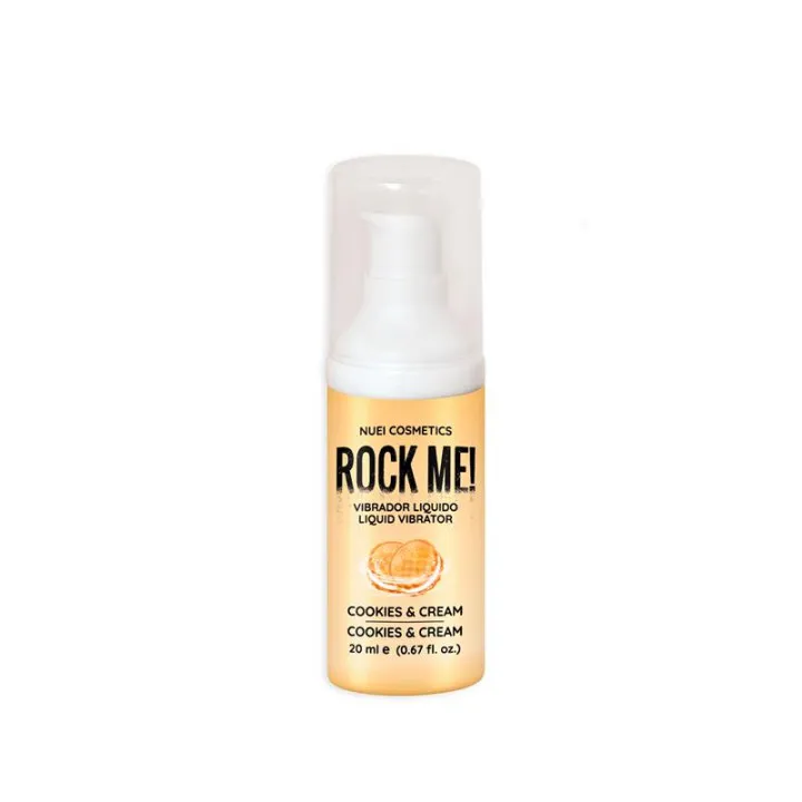 Rock Me! Vibrador Liquido Cookies and Cream 20 ml de Nuei Cosmetics