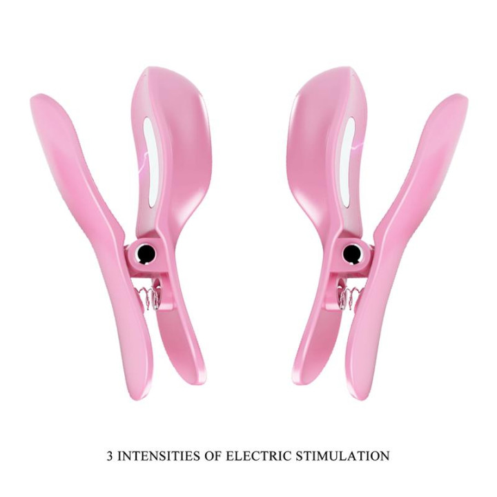 Surprise Box Huevo Vibrador y Pinzas para Pezones con Electro Estimulación Rosa de Prettylove | VibraZon