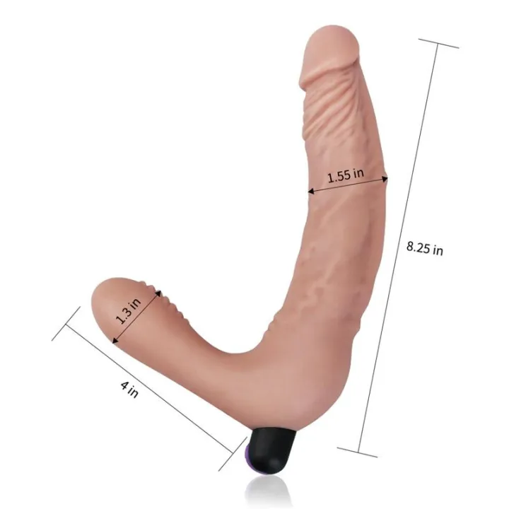 Doble Dildo Strapless Silicona USB de Lovetoy