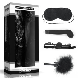 Kit Bondage Deluxe con Vibrador Negro de Lovetoy | VibraZon