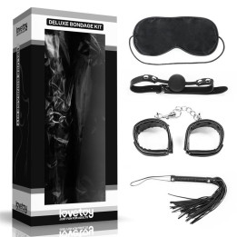 Kit Bondage Deluxe 4 Unidades Negro de Lovetoy | VibraZon