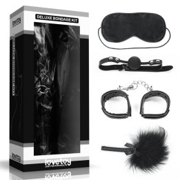 Kit Bondage Deluxe 4 Unidades Negro de Lovetoy | VibraZon