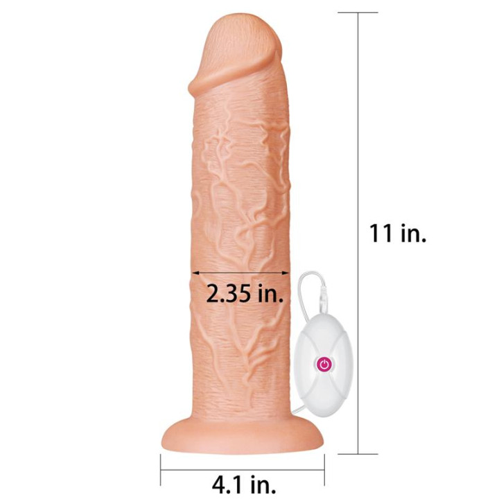 Dildo King 11 con Vibración Natural de Lovetoy | VibraZon