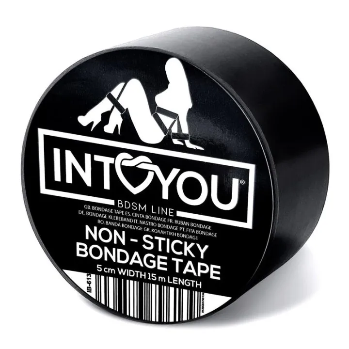 Cinta de Bondage No Pegajosa Negro 5 metros de Intoyou Bdsm Line