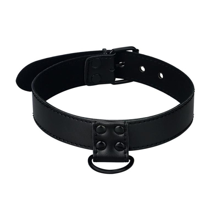 Collar con Correa Negro Mate de Lovetoy | VibraZon
