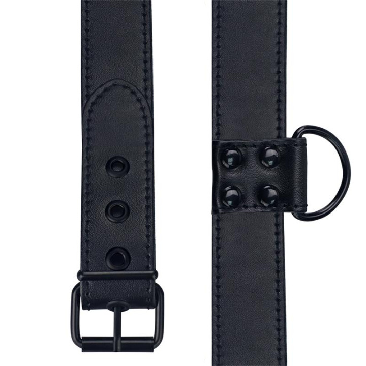 Collar con Correa Negro Mate de Lovetoy | VibraZon
