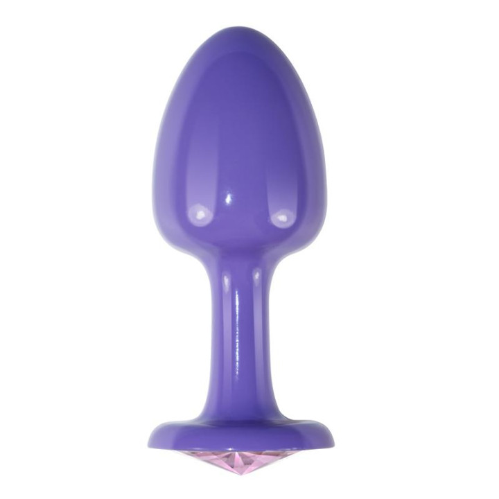 Plug Anal de Metal Púrpura Rosebud con Joya Rosa de Lovetoy | VibraZon